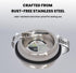 ICONIC PET 8 oz/ 1 Cup Heavy Weight Stainless Steel Elevated High Back Pet Food/Water Bowl with Removable Anti Skid Rubber Ring - Dog/Cat Feeding ...