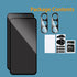 2 Pack Privacy Screen Protector for Samsung Galaxy A35 5G with 2 Pack Camera Lens Protector, Anti-Spy Tempered Glass Film, Full Coverage, Anti-Scr...
