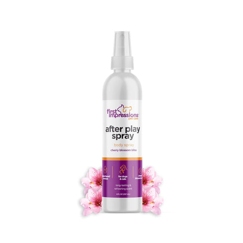 First Impressions Dog Cologne Spray - A Sniff-Worthy Cherry Blossom Scented Dog Deodorizing Spray - Body Freshness for Dogs & Cats - A Purr-fectly...