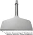 4 Inch Wide Pneumatic Chisel Bit, 0.401 Inch Shank Air Chisel Bit for Pneumatic Air Hammer, Tile & Thinset Scaling Chisel, Wall and Floor Scraper,...
