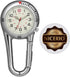 NICERIO Clip-on Fob Watch,Night Light Alloy Watch Ideal for Doctors Nurses Rock Climbing Mountaineering (White)...