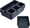 8 PCS Clear Plastic Drawer Organizers Set, 3-Size Versatile Bathroom and Vanity Drawer Organizer Trays, Storage Bins for Makeup, Bedroom, Kitchen ...