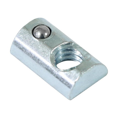 1/4"-20 Threaded Steel Roll in T-Nut with Ball Spring, T-Slot Nuts Accessory Hardware Nuts for 10 Series Aluminum Extrusion Profiles Rail (20)...