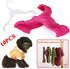 Pet Clothing Hanger, 10PCS Plastic Anti-Skid Dog Puppy Cat Clothes Clothing Rack for Small Animals (Pink, S...