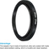 PATIKIL 34mm-37mm Metal Step Up Ring, Camera Lens Filter Adapter Ring Aluminum Filter Adapter Ring for Camera Lenses Hood, Black...