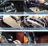 JDMON Compatible with AUTO Shifter Trim Blind Cover Shifter Protective Cover Ford Mustang 2006 2007 2008 2009 Automatic Shifter Trim Panel Shutter...
