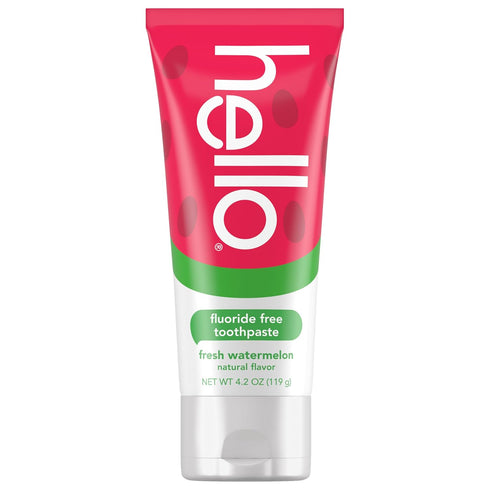 hello Fresh Watermelon Fluoride Free Kids Toothpaste, 4.2 Oz Tube...