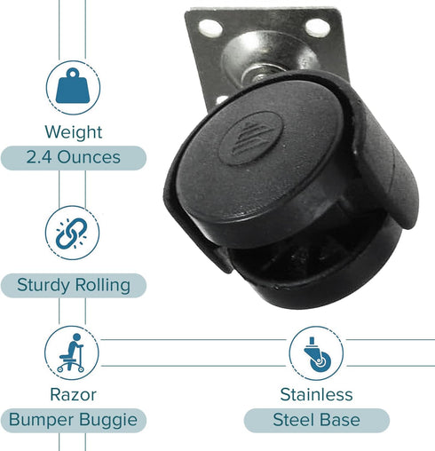 AlveyTech Front Caster Wheel for Razor Bumper Buggie...