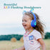 Woice Wireless Bluetooth Kids Headphones, LED Flashing Lights, Music Sharing Function, 85db Volume Limited, Over-Ear and Build-in Mic Wireless/Wir...