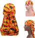 Military Camouflage Premium Silky Durags with Long Tail Colorful 360 Waves Doo rag for Men Du rag Cap (3/4 Packed)...