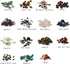 15 Different Type Gemstone Chip Bead Crystal Quartz Stone Irregular Shaped Loose Beads Crushed Chunked Crystal Pieces for DIY Bracelet Necklace Ma...
