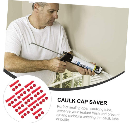 20pcs Protective Case Latex Caulk Saving Cap Caulk Cap for Seal Caulking Tubes Caulk Cap Sealer Caulking Tube Cap Caulk Sealer Saver Caulk Saver G...