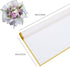20 sheets waterproof bouquet wrappers, florist bouquets supplies, DIY crafts, gift wrap or gift box packaging, 22.8 by 22.8 inches(white-golden)...