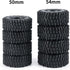 4PCS 1.0" Crawler Tires Rubber Wheel Tires for 1/24 Axial SCX24 90081 AXI00001 AXI00002 AXI00005 AXI00006 RC Crawler Car (54mm)...