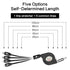 Multi Charging Cable 2 Pack 3FT, 4 in 1 Retractable Multiple Charger Cord Multi USB Cable Adapter with Dual IP/USB C/Micro USB Port for Phone 15 1...