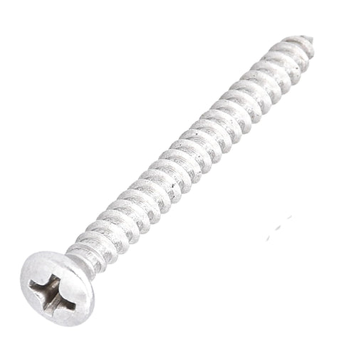 Bolt Dropper #8x1.75" Oval Head Phillips Screws - Ideal for Decks, Roofs, Drawers - Type A Point, Plain Finish - Exterior Grade 18-8(304)Stainless...