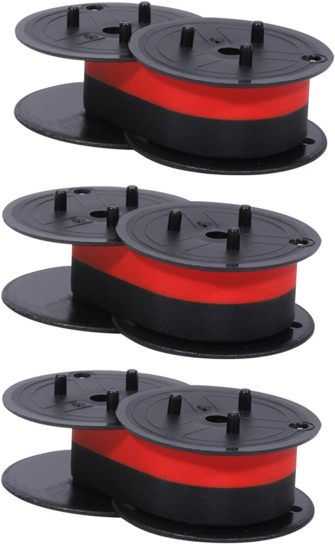 Bigger Replacement for Porelon 11216 Universal Twin Spool Calculator Ribbon for Nukote BR80c, Sharp EL-1197PIII, Dataproducts R3027, Casio DR-210R...