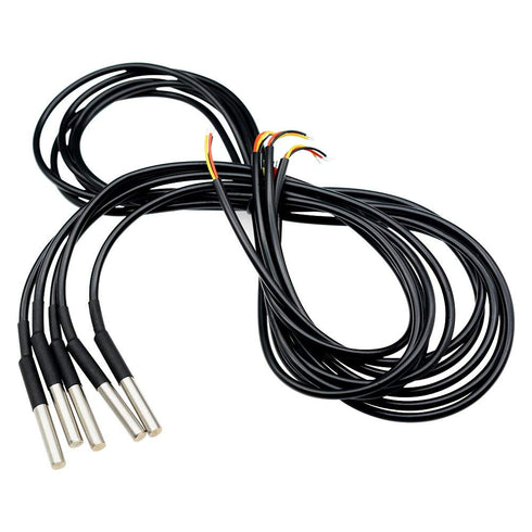 Aideepen 5pcs DS18B20 18B20 Waterproof Temperature Sensor Digital Thermal Stainless Steel Tube Probe 1 M/39.37''...