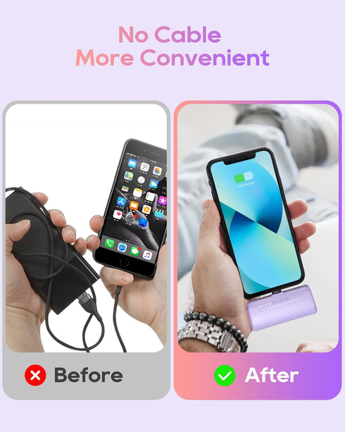 Kuulaa Portable Phone Charger Portable Charger iPhone 4500mAh Mini Power Bank for iPhone Cute Battery Pack Backup Charger Travel Compatible with i...