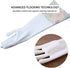 Bamllum 3 Pairs Rubber Cleaning Gloves, Household Kitchen Dishwashing Gloves with Cotton Flocked Liner, Long Cuff 16 Inches, Reusable, Non-Slip (S...