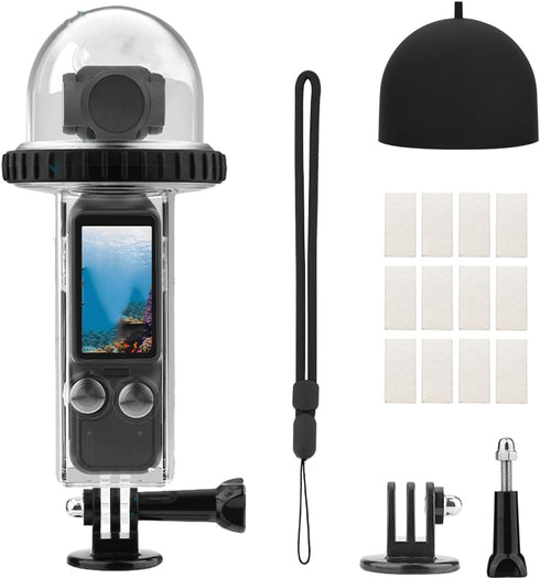 40M/131FT Dive Case Compatible for DJI Osmo Pocket 3 Waterproof Case Protective Underwater Diving Housing Cover Shell with Accessories for Osmo Po...