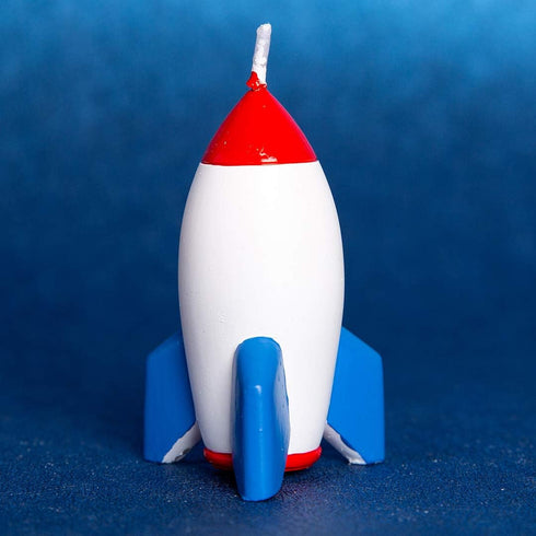Spaceman Birthday Candle Outer Space Theme Rocket Candle for Birthday Party Childrens Day Baby Shower (Rocket)...