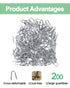 vensovo 200pcs Wire Fence Staple - Steel U-shaped Nail for Wire Mesh, Galvanized Fasteners Nails for Fixing Wooden Fence Chicken Wire Staple...