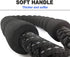6FT 10FT Strong Dog Leash Black Rope Leash Highly Reflective Threads with Soft Padded Handle for Small Medium Large Dogs (10ft-black-1/2)...