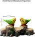 Miniature Parrot Fairy Garden Accessories, Mini Parrot Figurine for Fairy Garden Decoration, Cake Topper, Landscape Decor, DIY Crafts, Car Decorat...
