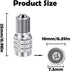 20 Pcs Double Seal Valve Stem Cap Inflate Tire Valve Caps Flow Through Tires Air Cap Tire Stem Valve Caps Metal Valve Cap for High Pressure Truck ...