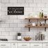 FWIEXA In This Kitchen We Dance Rustic Wood Sign, Funny Wall Art Sign Plaque, Farmhouse Wooden Hanging Wall Decor for Home, Dining Room, Restauran...