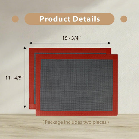 Professional Silicone Bread Baking Mat Non Stick Oven Liner Perforated Steaming Mesh For Half Sheet Size(11-4/5" x 15-3/4")...