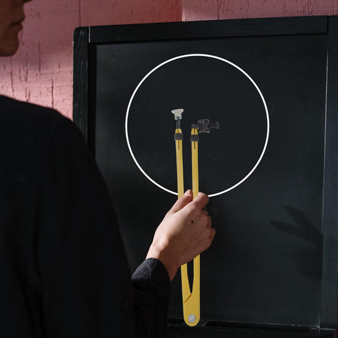 Teaching Compass Plastic Whiteboard Compass Drawing Math Geometry Tool Large Circle on Teacher Aids for Drafting Woodworking Demonstration Compass...