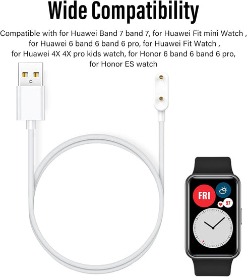 Smart Watch Charger Compatible with HUAWEIS 7 Band 7, Portable Magnetic Charger Cord for HUAWEIS Fit Mini Watch HUAWEIS 6 Band 6 Band 6 pro HUAWEI...