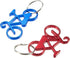Juvale Keychain Bottle Opener - 12-Pack Bicycle Bike Portable Beer Bottle Metal Openers for Wedding Party Favor in 6 Colors...