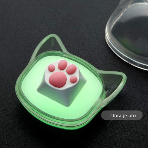 SYA ZOMOPLUS Cute Cat Paw Keycap,Squishy Cat Toes Custom Keycap-1pc Keycap for Mechanical Keyboard,Suitable for Cherry MXGateron Switches-ESC Key ...