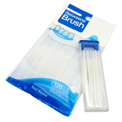 Portable Interdental Toothpicks, Tooth Stick Brush Dental Oral Care Clean Teeth Food Residue 18 Picks per Pack. 1-Packs, 120 refills(Total of 138 ...