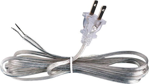 Make a Lamp or Repair Kit - All Essential Hardware, 3 Way Socket, and Matching Electric Cord (Silver)...