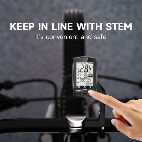 Out Front Bike Combo Mount for Garmin Edge Wahoo Elemnt Computer, Extended Cycling Computer Mount Compatible with Bryton Cateye GoPro and Flashlig...