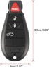 X AUTOHAUX Replacement Keyless Remote Car Key Fob 433Mhz 4 Button for Dodge Dart 2013 3014 2015 2016 M3N32297100 56046771AA...
