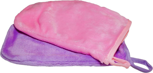 EcoSol Designs - Microfiber Mittens, Ultra-Soft Body Exfoliator Lathering Scrubber and General Cleaning Dusting Must-Have, Thick Exfoliant Glove 2...