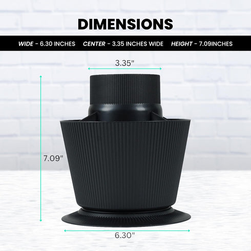 Kitchen Utensil Holder for Small Utensils – Black Utensil Holder for Countertop – Kitchen Utensil Organizer – Rotating Utensil Holder for Small Ut...