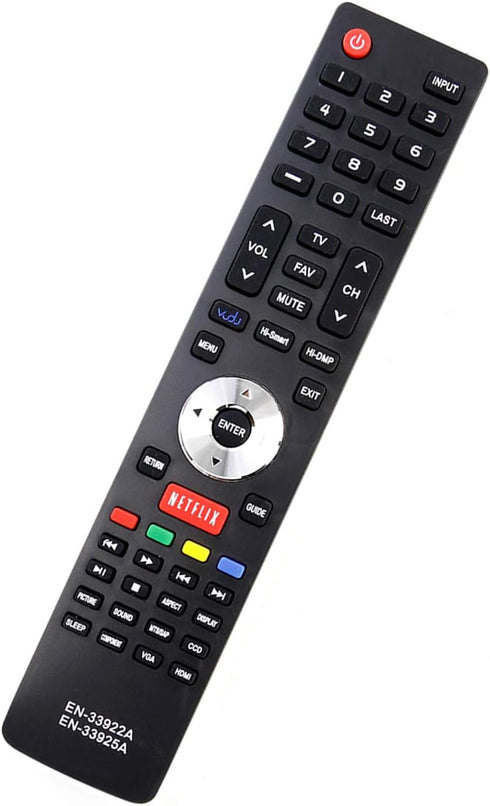 New EN-33925A 33922A Replace Remote Fit for Hisense LED LCD HD TV LHD32K366WUS LTDN40K366WUS LTDN40K366NWUS LTDN50K366GWUS LTDN50K610GW LTDN55K610...