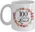 100th Birthday Gifts for Women - Gift for 100 Year Old Female - 100 Years Loved Since 1920 - White Coffee Mug for Wife Mom Nana Grandma Her...
