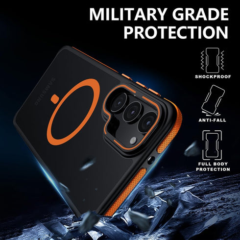 TIANNIUKE for Samsung Galaxy S23 Case, Compatible with MagSafe, Anty-Slip Grip,Military-Grade Protective, Adjustable Kickstand Phone Case, Magneti...