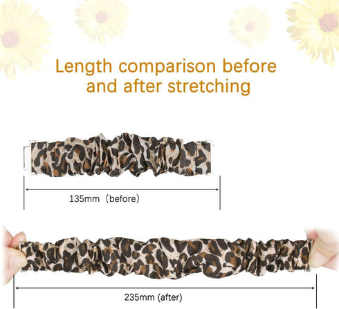 Compatible for Movado 2.0 Smartwatch Band, Blueshaw Fabric Elastic Scrunchie Elastic Watch Band Women Cute Replacement Straps for Movado Connect 2...