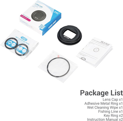 JJC ZV-1F Magnetic Lens Cap Cover, Lens Protector for Sony ZV-1F ZV1F Vlog Camera, Rotation for Open and Close, Anti-Lost, Anti-Scratch, Dust-Proo...