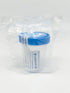 Sterile Specimen Cups with Lids: 4oz Transparent Urine Collection Cup with Leak-Resistant Screw-On Lids - 3-inch Sample Jars - Designed for Secure...