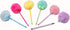 Puff Pom Poms Party Pens -6 Pack - Party Favor, Stocking or Gift Basket Stuffer...