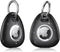 2 Pack IPX8 Waterproof Airtag Keychain with Airtag Holder Case,Full Body Shockproof,Anti-Scratch Cover Air tag for Cat,Dog,Keys,Luggage,Wallet(Bla...